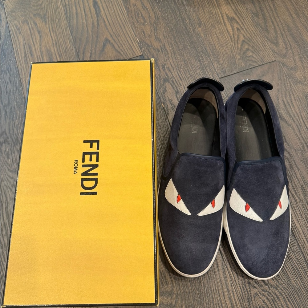 Excellent condition Fendi Men's monster Slip-On Shoes